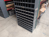 Durham 363-95 Vintage Metal 72 Opening Open Compartment Pigeonhole Parts Organizer Storage Bin