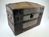 Vintage Large 22" H X 28" W X 16-1/2" D Dome Top Pirate Booty Treasure Chest