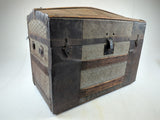 Vintage Large 22" H X 28" W X 16-1/2" D Dome Top Pirate Booty Treasure Chest