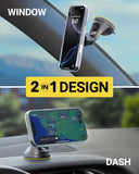 Scosche SMS2WD2-SP MagicMount Window or Dash MagSafe Magnetic Phone Mount with MagicRing Adapter