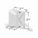 Truth Hardware 21328A HomeGard 2-1/4" X 2-3/4" White Primary Casement Sash Window Latch