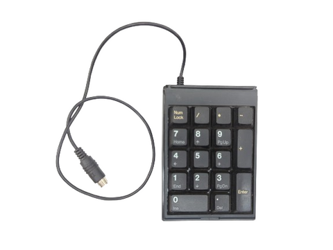 IBM 95F5446 Vintage Stealth Black PS/2 Connector Minidin 6 PC Computer Keyboard Numeric KeyPad