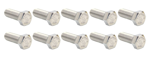 Fabory U51000.043.0125 Grainger 30P094 316 Stainless Steel 7/16"-14 X 1-1/4" Hex Head Cap Screw Bolt F593G316 Lot of 10