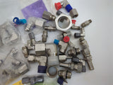 Stainless Steel Hose Barb Fitting Adapter Fittings and Nut Parker Assortment Kit