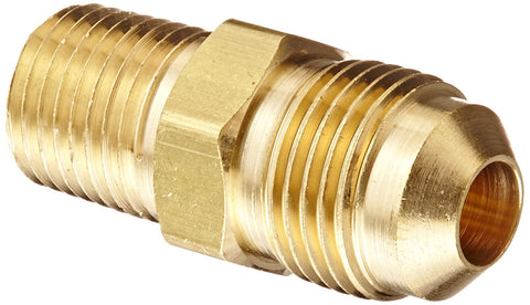 Eaton Aeroquip Weatherhead 2000-2-5B 48X5 Brass 1/8" Male NPT X 5/16" 45° Flare Straight Adapter Fitting