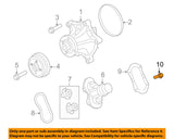 Ford W300014 Genuine OEM E150 E250 E350 F450 F550 Excursion Water Pump Seal Bolt