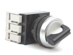 Baco L21MA03-3E10 = 33E10 + L21MA03 3P 1NO 22mm Black Handle Selector Switch