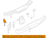 GM 15970765 Genuine OEM Express Savana 1500 2500 3500 Charcoal Grey Rear Left Bumper Extension