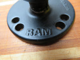 RAM Mounts RAM-202U 2.5" Round Plate with 1.5 C Size Rubber Ball for Double Socket Arm