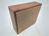 Vintage Modern 12" X 13-1/2" X 4-1/2" Teak Bookshelf or Wall Speakers