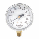 H.D. Trerice 800B-25-02-L-A-100 9185-04 0-60 PSI 1/4" NPT Dry Utility Pressure Gauge