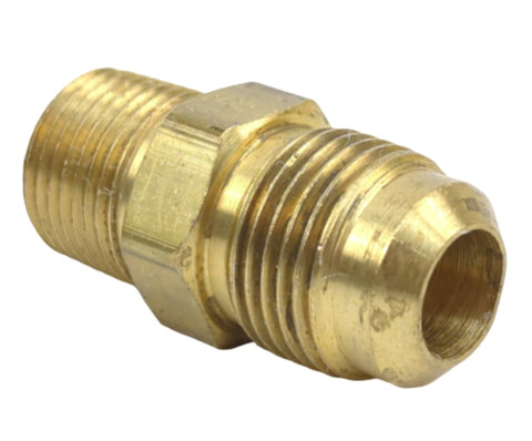 Parker 48F-8-6 Brass 1/2" SAE 45° Flare X 3/8" NPT Male Connector Fitting