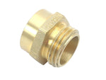 Dixon FM1010F Cast Brass 1" NPT x 1" NPSH Female to Male Hex Nipple