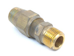 Bendix 217525N Brass 1/2" Tubing X 3/8" NPT Straight Adapter Air Brake Fitting