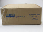 Uline S-9690BLU 12” x 7” x 22" 0.5 Mil. Blue T-Shirt Disposable Bag Lot of 1,000