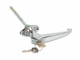 WBH 1/04959 FS877 Heavyweight 6.29” Chrome Heavy Duty Locking L-Handle with Keys