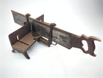 Millers Falls Antique Vintage 1912 Langdon ACME Miter / Mitre Saw and Box