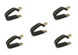 Adel 438-6-12-2-8 Aircraft Wire Hose 3/8" X 2 SAE Size 6 Double Cable Loop Cushion Clamp 43861228 5-Pack
