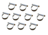 Adel 421CS40 Aircraft Wire Hose 2-1/2" SAE Size 40 Double Mount Saddle Loop Cushion Clamp 10-Pack