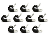 Adel 754-6-2-8 Aircraft Wire Hose 3/8" SAE Size 6 Loop Clamp 754628 10-Pack