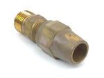 Bendix 217525N Brass 1/2" Tubing X 3/8" NPT Straight Adapter Air Brake Fitting