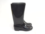 St John's Bay SJB Winthrop 100-1142 Black Size 9M Waterproof Block Heel Rain Boots