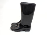 St John's Bay SJB Winthrop 100-1142 Black Size 9M Waterproof Block Heel Rain Boots