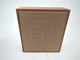 Vintage Modern 12" X 13-1/2" X 4-1/2" Teak Bookshelf or Wall Speakers