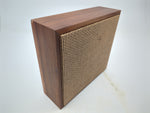 Vintage Modern 12" X 13-1/2" X 4-1/2" Teak Bookshelf or Wall Speakers