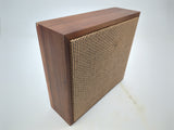Vintage Modern 12" X 13-1/2" X 4-1/2" Teak Bookshelf or Wall Speakers
