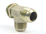 Parker Hannifin 16 R5OX Steel Triple-Lok Male JIC 37° Flare 1” Tube Straight Thread Run Tee Fitting