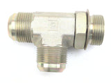 Parker Hannifin 16 R5OX Steel Triple-Lok Male JIC 37° Flare 1” Tube Straight Thread Run Tee Fitting