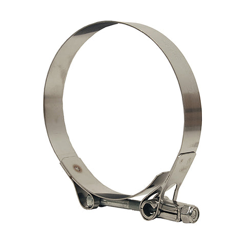 Voss Dixon T40H-75-450-SL T-Bolt Marine Grade Heavy Duty Stainless Steel Hose Clamp