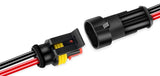 Nilight 50020R Waterproof 2-Pin 2-Way 16AWG 1.5mm Wire Terminal Connector