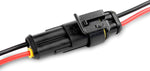 Nilight 50020R Waterproof 2-Pin 2-Way 16AWG 1.5mm Wire Terminal Connector