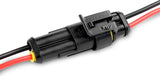 Nilight 50020R Waterproof 2-Pin 2-Way 16AWG 1.5mm Wire Terminal Connector