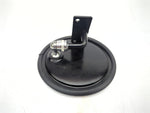 Rosco 355D Black Bezel 6" Round Convex Glass Security Mirror with Bracket 24435200