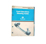 Rockwell International Revised 11-91 Front Non-Drive Steering Axles NO.2 Maintenance Manual