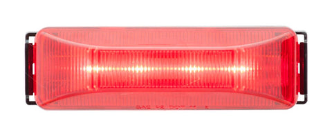 Optronics MCL77RB Single Wire 4" X 1" LED Red Marker Clearance Light with Mounting Bracket