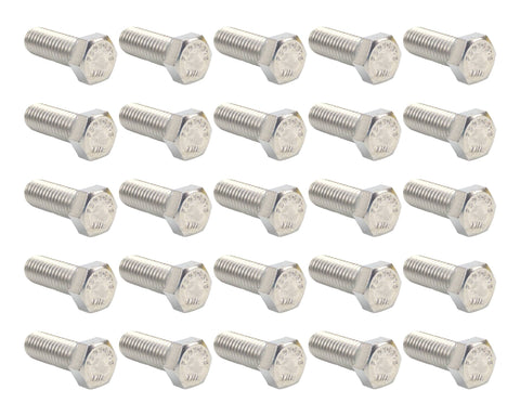 Fabory U51000.043.0125 Grainger 30P094 316 Stainless Steel 7/16"-14 X 1-1/4" Hex Head Cap Screw Bolt F593G316 Lot of 25