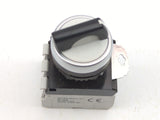 Baco L21MA03-3E10 = 33E10 + L21MA03 3P 1NO 22mm Black Handle Selector Switch