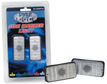 Pyle PLSLM4RD Lite Series Chrome Water Resistant Red Side Marker Light 2-Pack