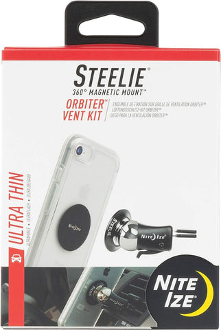 Nite Ize STOVK-01-R8 Steelie 360° Magnetic Mount Car Cell Phone Holder Orbiter Vent Kit
