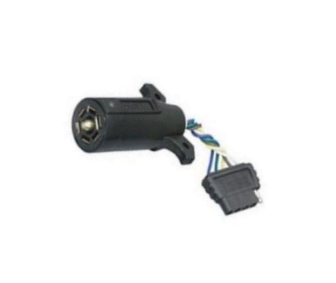 Wesbar 7257 Trailer Light Adapter 7-Way Round Blade Vehicle to 5-Way Flat Female