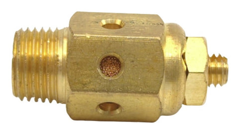 Milton 1087-2HF 1/8" MNPT Silencer/Diffuse Air and Noise Reducer 40 Micron Sintered Bronze Speed Control Exhaust Muffler