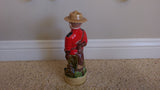 Vintage Alberta's Hand Painted Royal Canadian Mountie CANADIAN CLUB Decanter Bottle