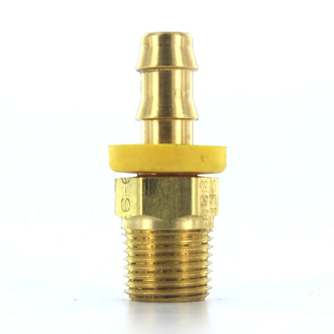 Parker 30182-6-6B 82 Series 3/8" X 3/8" Push-Lok Brass Rigid Straight Hose Barb Fitting