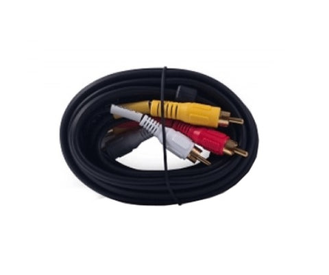 Uninex VA312G Molded Type 12 ft. Stereo RCA Plug Audio / Video Dubbing Cable