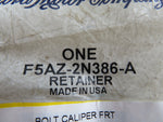 Ford Motorcraft F5AZ-2N386-A Genuine OEM Disc Brake Caliper Guide Pin Bolt Retainer