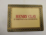 Henry Clay Brevas a la Conserva 25 Hand made Cigars Wooden Cigar Box